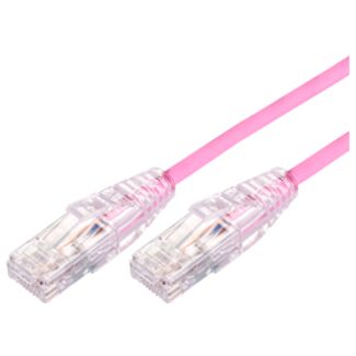 Comsol UTP-02-C6A-UT-PNK 2m RJ45 Cat 6A Ultra Thin Patch Cable - Pink