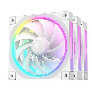 DeepCool R-FL12-WHAPN3-G FL12 120mm ARGB PWM Fan White 3-Pack