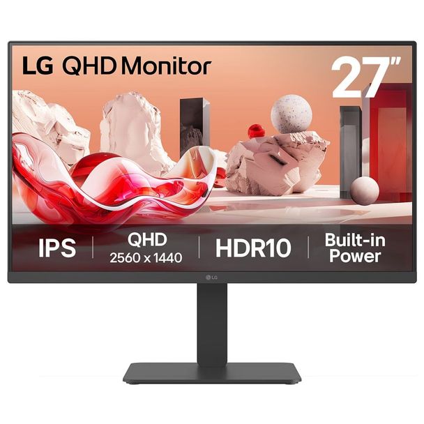 LG 27BA45QB-B 27" QHD 75Hz IPS Monitor with Speakers