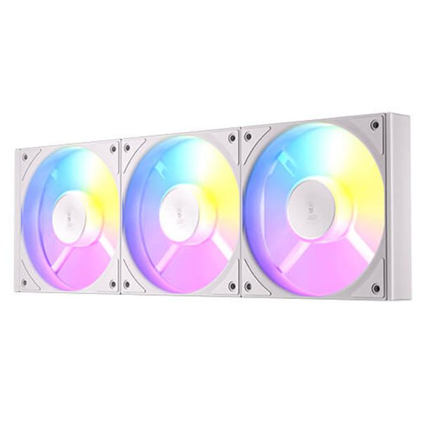 Antec C120R-ARGB-White-3PK Connect 120mm Reverse ARGB PWM White Case Fan 3-Pack