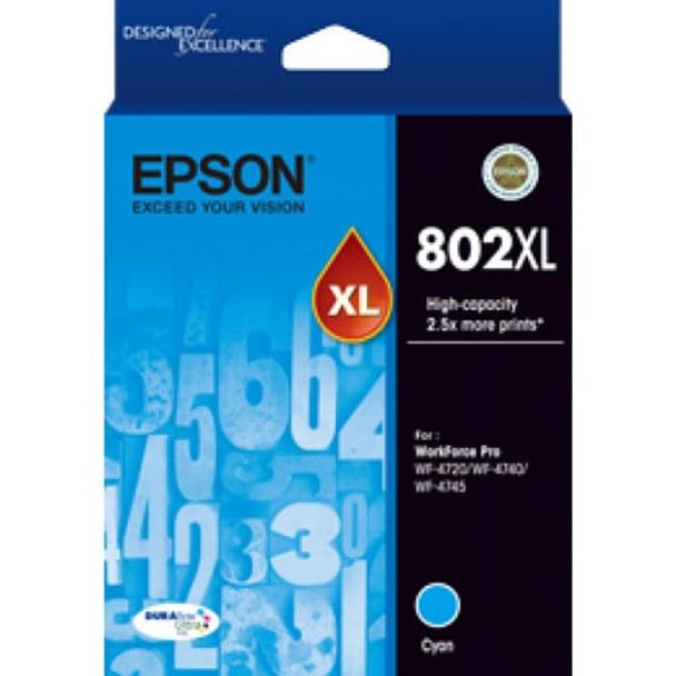 Epson C13T356292 802 Cyan XL Ink Cartridge