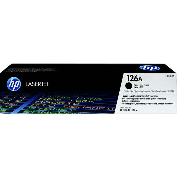 HP CE310A 126A Black LaserJet Toner Cartridge
