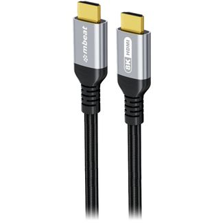 mbeat MB-XCB-8KHDM30 Tough Link 3m Certified 8K HDMI Cable Space Grey