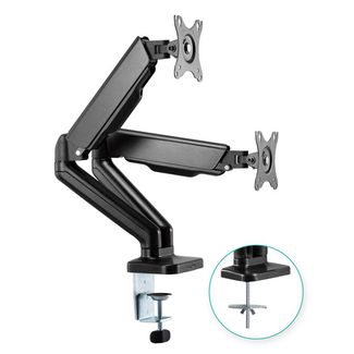 Mbeat ACA-MMA-DGC01K activiva ErgoLife Dual Monitor Screen Steel Gas Spring Monitor Arm
