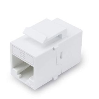 Serveredge UKSFFC6A-CUPWH Universal Cat6A, UTP, RJ45 Modular Keystone Coupler - WHITE