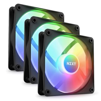 NZXT RF-C12TF-B1 F120RGB Core 120mm Hub-Mounted RGB Fan Triple Pack Black With RGB Controller