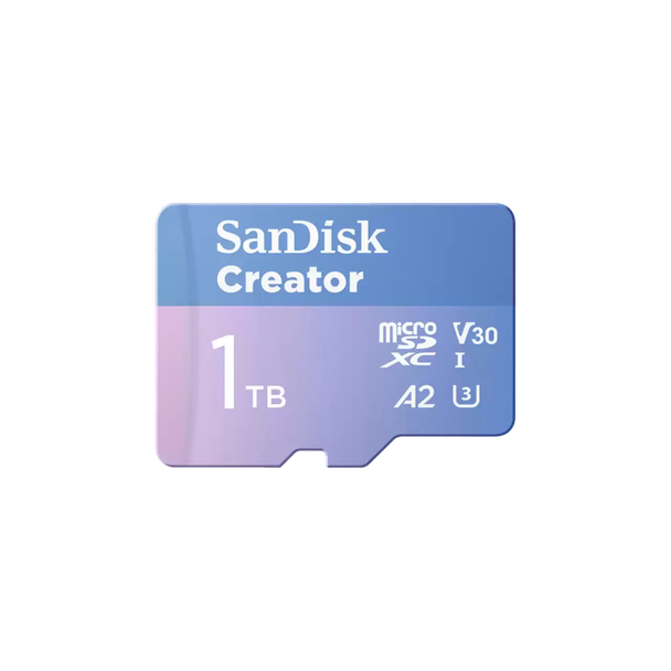 Sandisk SDSQXAV-1T00-GN6MS Creator MicroSD Memory Card 1TB