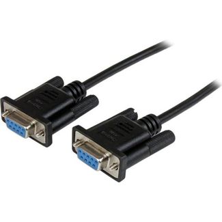 StarTech SCNM9FF2MBK 2m Black DB9 RS232 Null Modem Cable FF