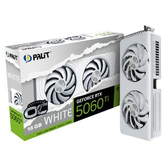 Palit NE7506TU19T1-GB2061M GeForce RTX 5060 Ti White OC 16GB GDDR7 Graphics Card