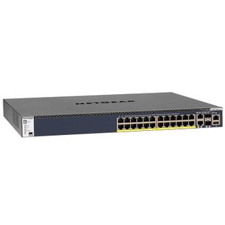 Netgear GSM4328PA-100AJS M4300-28G-PoE+ 24-Port Fully Managed Stackable Layer 3 PoE+ Switch