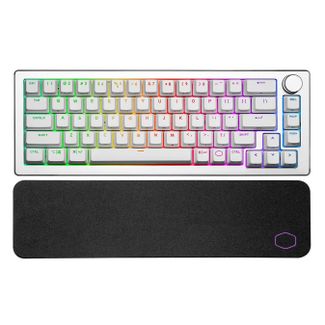 Cooler Master CK-721-SKTM1-US Masterkeys Wireless Mechanical Keyboard CK721 RGB Brown - White Edition