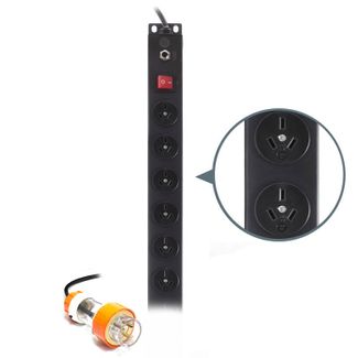 Serveredge SEDG-20P-GPO-20AC Basic Vertical 20 Port PDU,(20) 3 Pin AUS GPO Output & (1) 20A 3 Pin Aus Captive Plug Input ,20A,240V