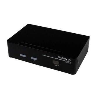 StarTech SV231DPUA 2 Port USB DisplayPort KVM Switch