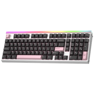 AULA HERO99-BP-V HERO 99 E-Sports Gaming Keyboard Black+pink Keycaps Wing Chun Magnetic Switch