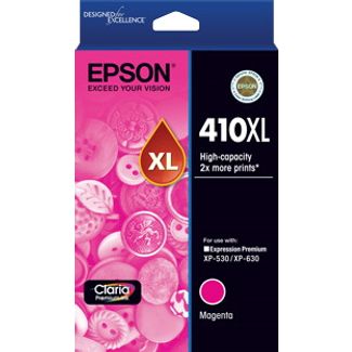 Epson C13T340392 410XL High Capacity Claria Premium - Magenta Ink Cartridge (XP-530, XP-630)