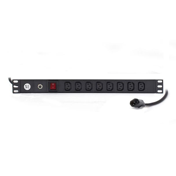 Serveredge SEDG-8PB-C13 Horizontal 8 Port IEC PDU C13 Out & (1) IEC C14 In, 10A 240V