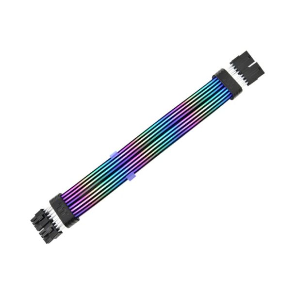 Thermaltake AC-082-CN1NAN-A1 TtMod Sleeved ARGB PSU Cable 8Pin 300mm Black Edition