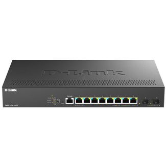 D-Link DMS-1250-10SP 10-Port Multi-Gigabit Smart Managed PoE+ Switch with 8 2.5G PoE+ ports and 2 10G SFP+ ports