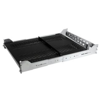 StarTech UNISLDSHF192 2U Sliding Vented Server Rack Cabinet Shelf w/ Cable Mgmt