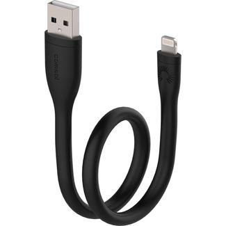 Comsol ALSBBK 25cm Lightning to USB Cable Silicone Black