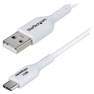 StarTech USB2AC1MNCWHE 1m USB-A to USB-C Charging Cable White