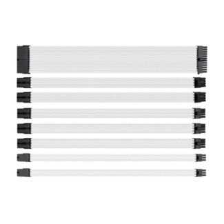 Thermaltake AC-050-CN6NAN-A3 TtMod Sleeved PSU Extension Cable Set V2 - All White