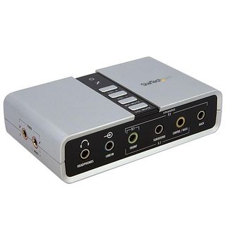 StarTech ICUSBAUDIO7D USB Audio Adapter External USB Laptop Sound Card