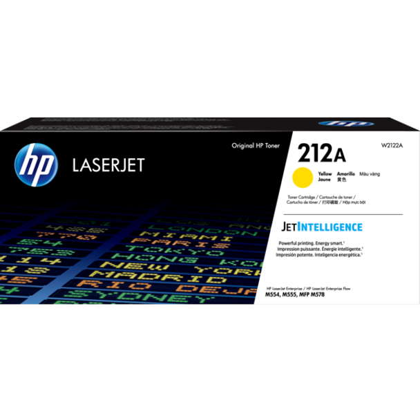 HP W2122A 212A Yellow Original LaserJet Toner Cartridge