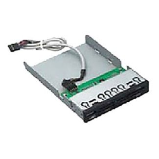 Astrotek AT-V-113 3.5" internal Card Reader Black all in one USB2 Hub SF MS SD Flash memory