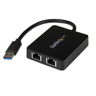 StarTech USB32000SPT USB 3 Dual Port Gigabit Ethernet Adapter