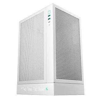 DeepCool R-CH170-WHNPI0D-G-1 CH170 DIGITAL White mITX Case with Mesh Side Panels
