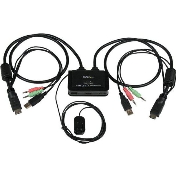 StarTech SV211HDUA 2 Port USB HDMI Cable KVM Switch