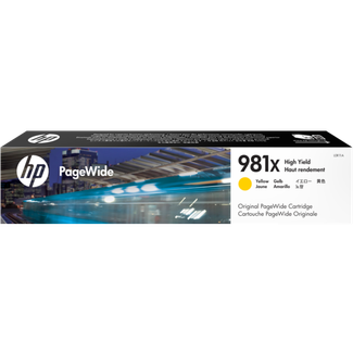 HP L0R11A 981X YELLOW ORIGINAL PAGE WIDE CRTG 10K