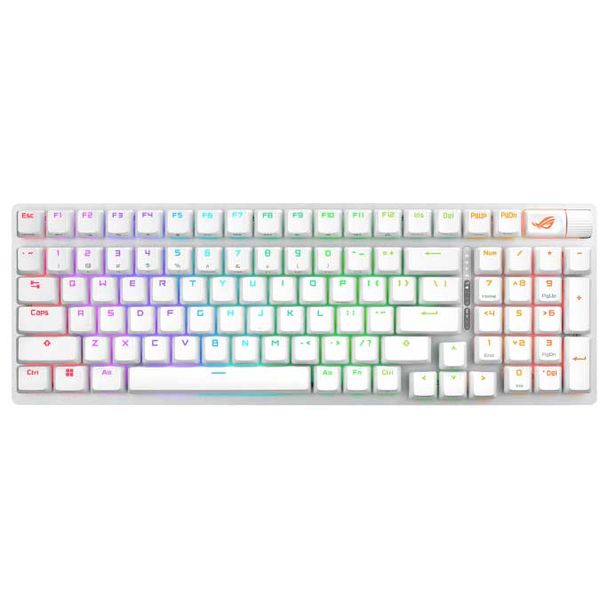 ASUS ROG Strix Scope II 96 WL Storm Switch WHT Mechanical Wireless Gaming Keyboard White