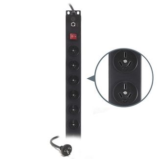 Serveredge SEDG-12PV-GPO Basic 2m Vertical 12 Port PDU (12) 3 Pin AUS GPO Output (1) 3 Pin Aus Plug Input  10A 240V