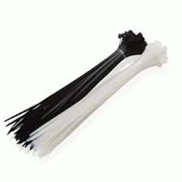 Adaptex CT150BLK Cable Ties 150mm x 3.6mm Pack of 100 BLACK