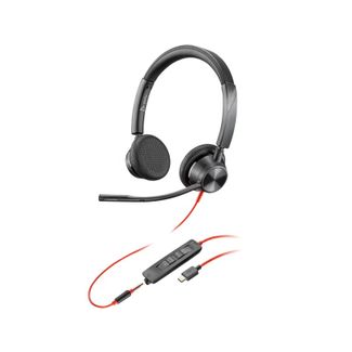 Poly 8X221AA Blackwire 3325 Stereo USB-C Headset +3.5mm Plug +USB-C/A Adapter