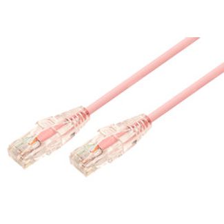 Comsol UTP-02-C6A-UT-SPK 2m 10GbE Ultra Thin Cat 6A UTP Snagless Patch Cable LSZH (Low Smoke Zero Halogen) - Salmon Pink