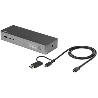 Startech DK30C2DPPD Universal Laptop Docking Sattion 4K usb C and USB A compatible with Power Delivery Dual DP & HDMI