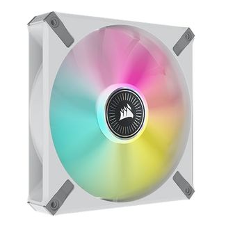 Corsair CO-9050118-WW ML140 RGB ELITE WHITE 140mm Magnetic Levitation RGB Fan with AirGuide Single Pack