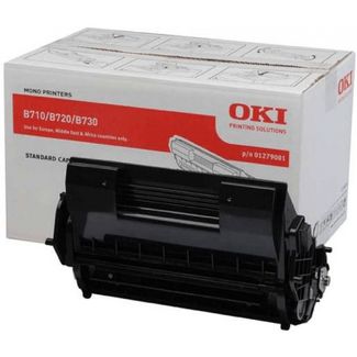 OKI 1279001 Toner Cartridge For B710, B720, B730 Black; 15,000 Pages
