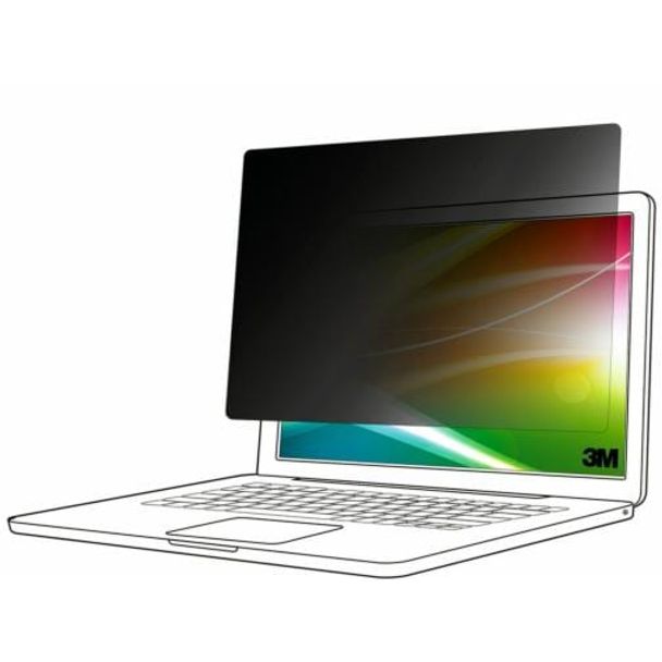 3M BP133W1B Bright Screen Privacy Filter for 13.3" Laptop with 3M COMPLY Adhesive Strips 16:10