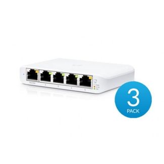 Ubiquiti USW-Flex-Mini-3 USW Flex Mini 5 Port Managed Gigabit Switch 3 pack