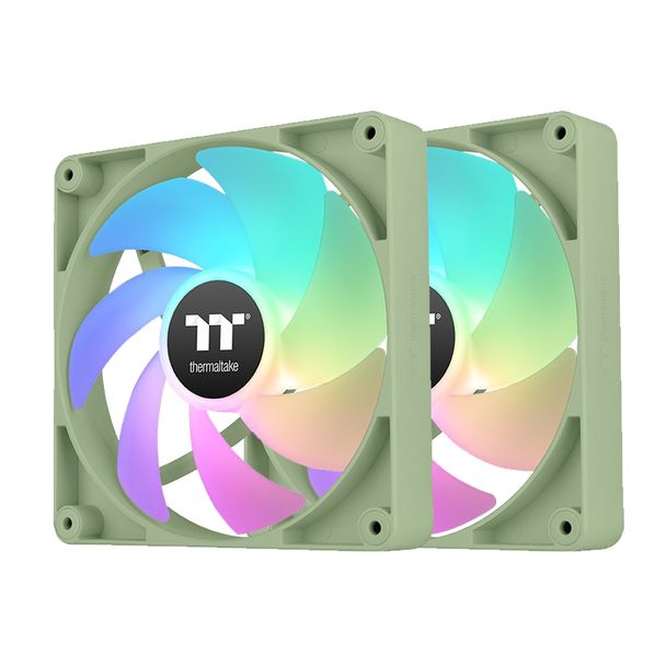 Thermaltake CL-F202-PL12MG-A CT120 120mm ARGB Sync Performance PWM Matcha Green Edition 2-Pack