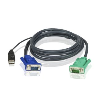 Aten 2L-5205U 5M 3 in 1 VGA USB Console KVM SPLIT Cable NO WTY