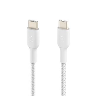 Belkin CAB004bt1MWH BOOSTCHARGE Braided USB-C to USB-C Cable 1M White