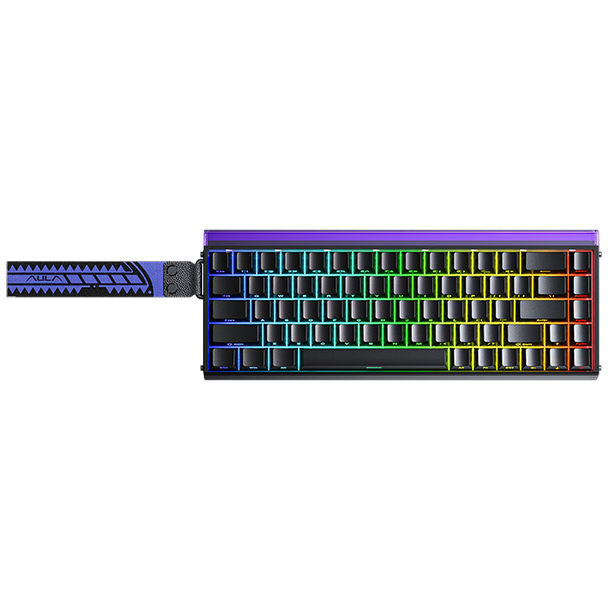 AULA HERO68-BT-J HERO 68 Wired Magnetic Switch 8K Returns RGB Keyboard Black Frosted Translucent Edge-Lit Keycaps
