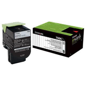 Lexmark 70C80K0 708K Black Return Toner Cartridge 1K  CS310/CS410/CS510