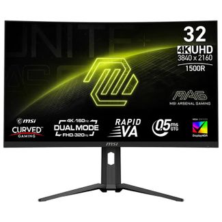 MSI MAG 321CUPDF MAG 31.5" UHD 160Hz/FHD 320Hz Rapid VA Dual Mode Curved Gaming Monitor