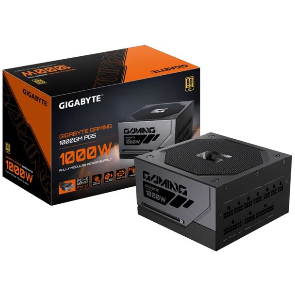 Gigabyte GP-GME1000GM PG5 GAMING 1000GM PG5 80+ Gold 1000W ATX3.1 Fully Modular Power Supply